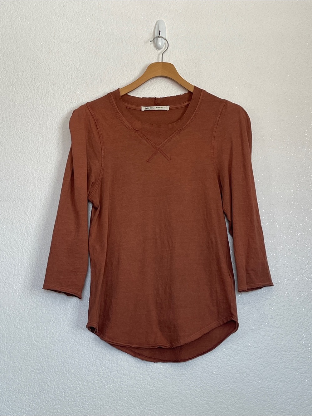 Women's Rust Long Sleeve Crewneck Top